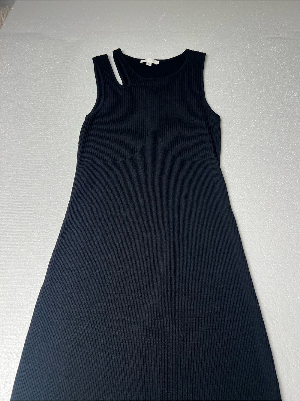 ALL: ROW Black Ribbed Maxi Tank Dress SIZE S - Picture 12 of 15